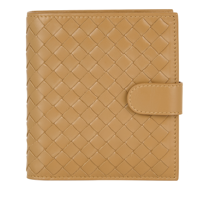 Bottega Veneta Intrecciato French Wallet, front view